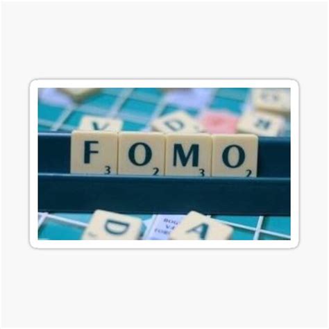 Fomo Sticker For Sale By Hrbooms Redbubble