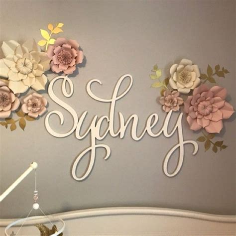 Nursery Decor Wall Hanging Personalized Name Bedroom Wall Etsy In