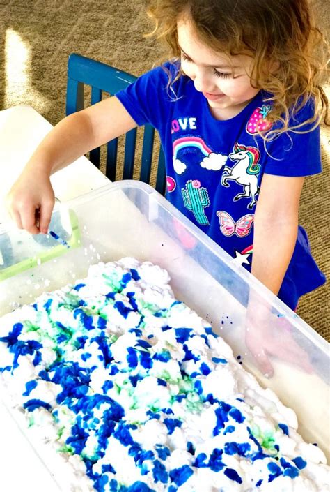 Earth Day Art Activities Shaving Cream Marbled Paper Natural Beach