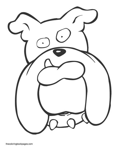 Bull Dog Coloring Pages - Coloring Home