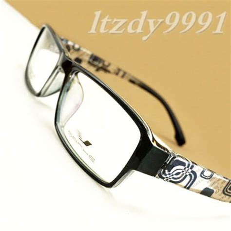 black tr 90 ultra light flexible xl rectangular optical prescription eyeglasses frames men