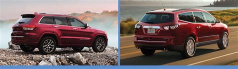 2017 Jeep Grand Cherokee Vs 2017 Chevy Traverse In Mchenry Il