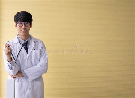 Portrait Of Confident Young Medical Doctor Stock Photo Image Of