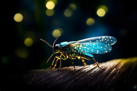 Premium Ai Image A Dazzling Firefly Emitting Its Soft Glow In The
