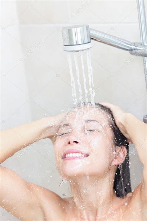 Shower Woman Washing Stock Photo Ariwasabi