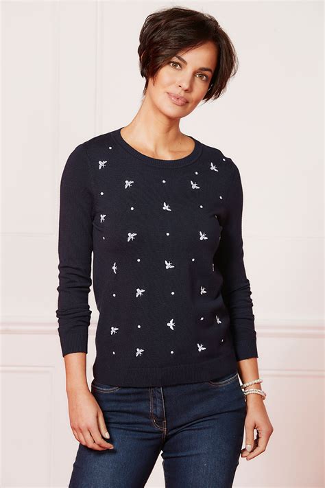 Bee Embroidered Jumper