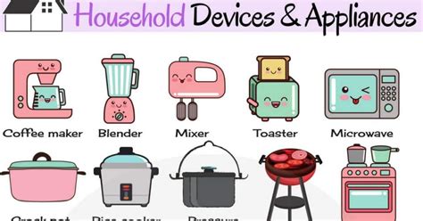 Household Appliances Useful Home Appliances List With Pictures ESL