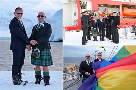 same sex couple makes history with antarctica wedding