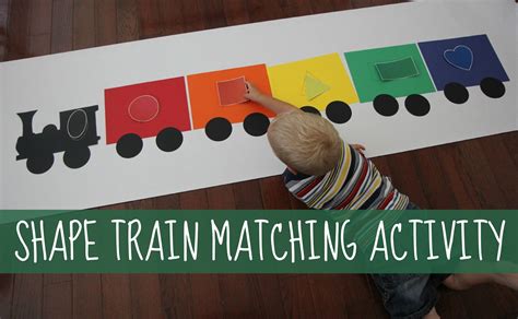 Toddler Approved!: Shape Train Matching Activity