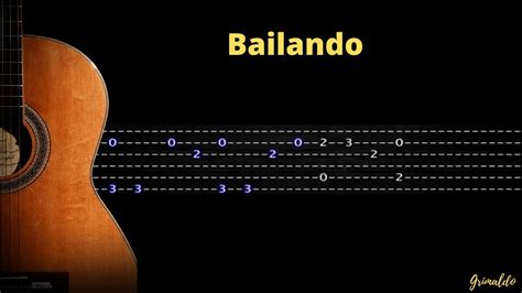 Bailando Enrique Iglesiastutorial Guitar Tabs Youtube