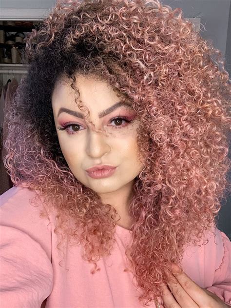 Hercurvesinspire Pink Hair Pink Hair Pink Curls Curly Pink Hair