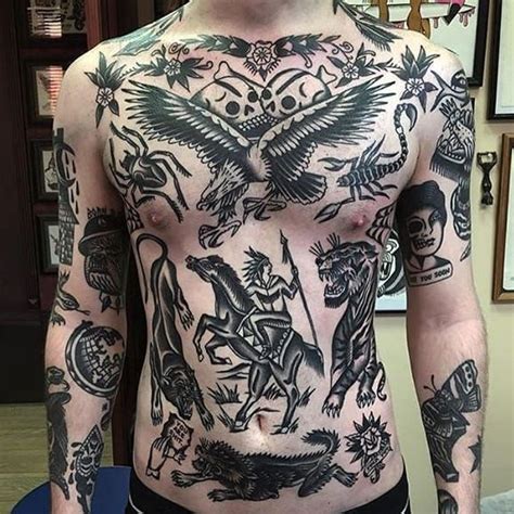 15 Classic Blackwork Front Tattoos Traditional Tattoo Traditional Tattoo Man Traditional