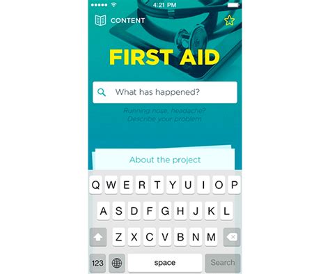 First Aid App On Behance