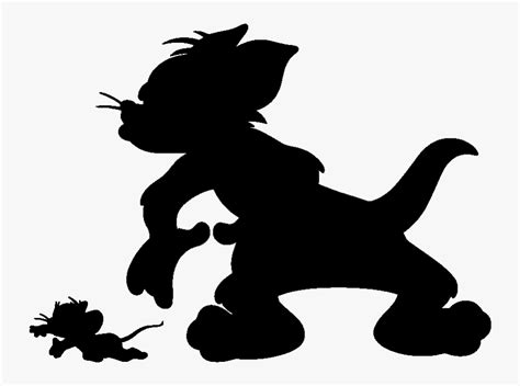 Tom Cat Tom And Jerry Silhouette Stencil Tom And Jerry Silhouette