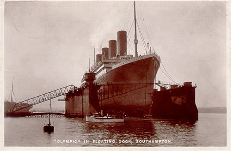 Rms Olympic Olympic In Dry Dock