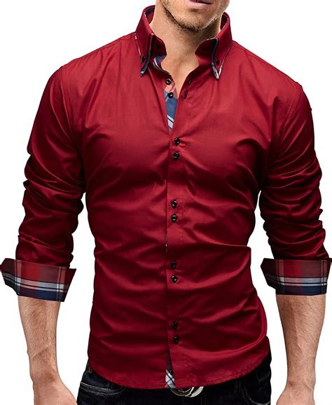 buy men shirt 2017 spring new brand business men s slim fit dress shirt male
