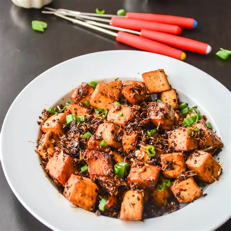 Spicy Garlic Tofu In 10 Minutes Relish The Bite
