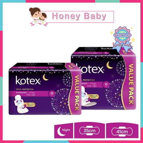 Kotex Proactive Guard Overnight Wing 35cm12s X 1 Pack 41cm12s