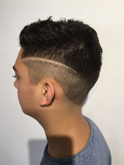 Daisy wants to change her hairstyle, so she goes to your salon to get a makeover. Line Designs In Haircuts | Fade Haircut