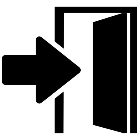 Download Open Exit Door Open Door Icon Png Clipart 1262666