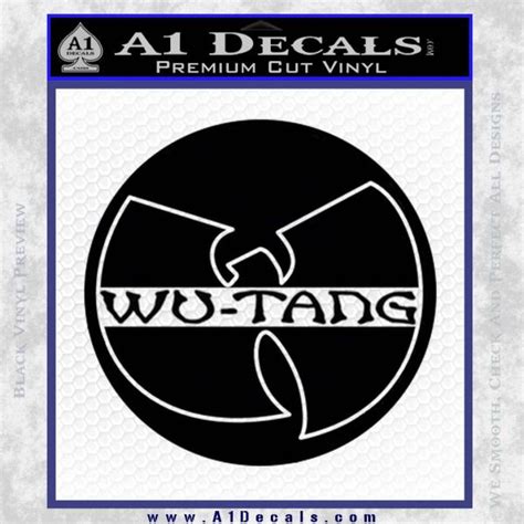 Wu Tang Circle N02 Decal Sticker A1 Decals