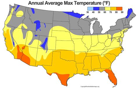 Us Temperature Map Temperature Map Of United States