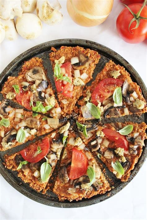 This Rawsome Vegan Life Pizza With Red Pepper Flax Crust Sun Dried