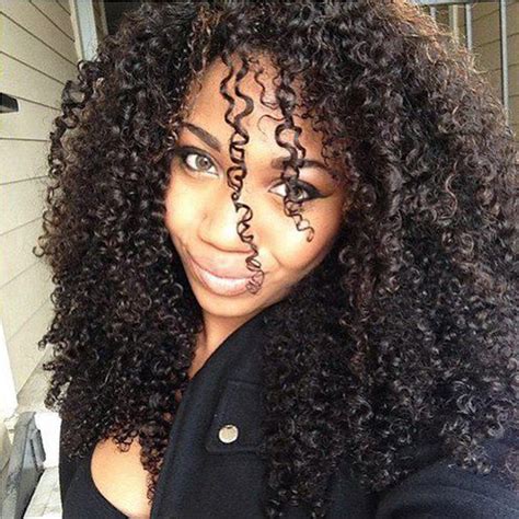 VoWigs Afro Kinky Curly 3B 3C Clip in Hair Extensions ...