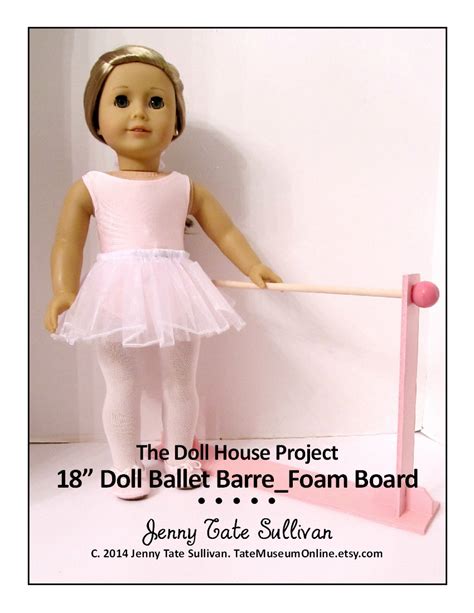 american girl 18 inch doll house ballet barre costume cart