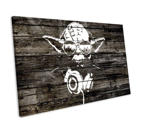Leinwandbild Star Wars Yoda Von Banksy In 2022 Leinwand Grafische