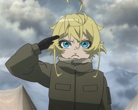 An Anime Character With Blonde Hair And Blue Eyes Is Standing In Front