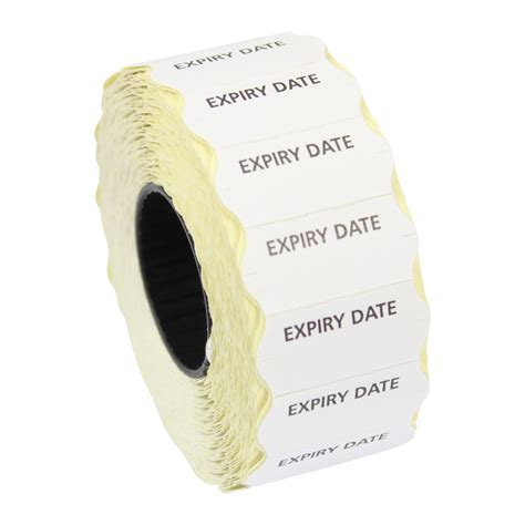 Expiry Date Price Gun Labels Ct4 White Expiry Date 26mm X 12mm
