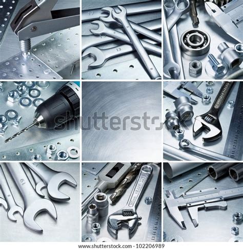 Metal Workshop Tools Supplies Set Photo De Stock Modifiable 102206989