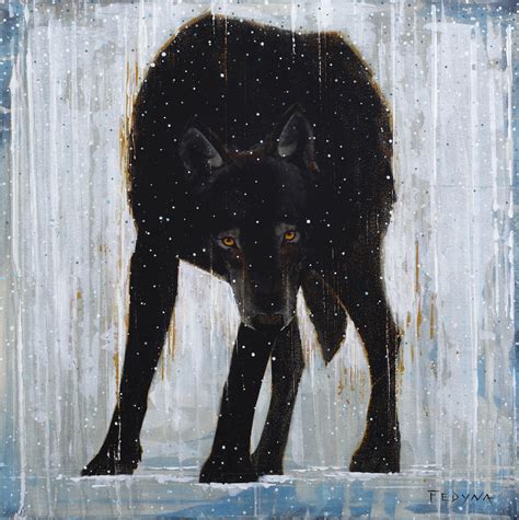 Black Wolf Spirit Animal Premium Archival Matte Art Print Etsy Uk