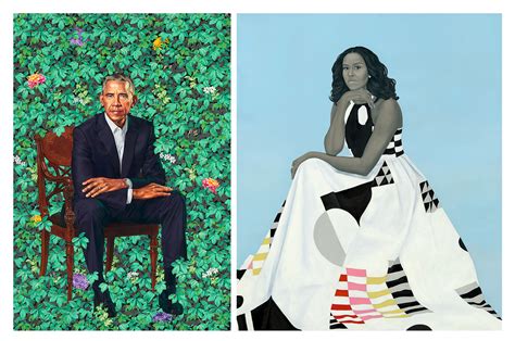 The Obamas Official Portraits Unveiled At National Portrait Gallery