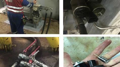 Expelled Part From Hydraulic System Causes A Leak Of Hydraulic Oil
