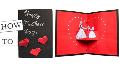 Diy Mothers Day Pop Up Card Youtube