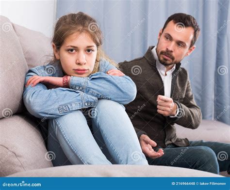 Father And Daughter Arguing Stock Photo Image Of Quarrelling