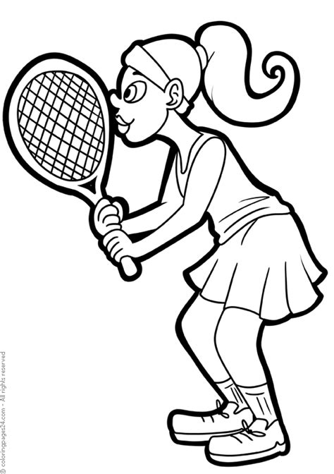 Roger Federer Tennis Player Sketch Coloring Page