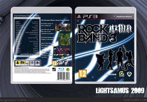 Rock Band 3 Playstation 3 Box Art Cover By Lightsamus