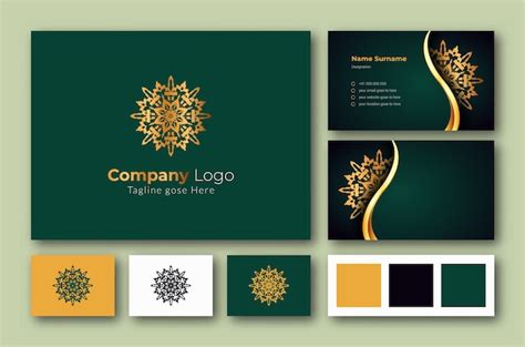 Premium Vector Luxury Logo And Business Card Design Template With