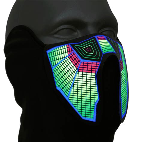 Sound Reactive Cyber Punk Led Rave Mask Neon Culture