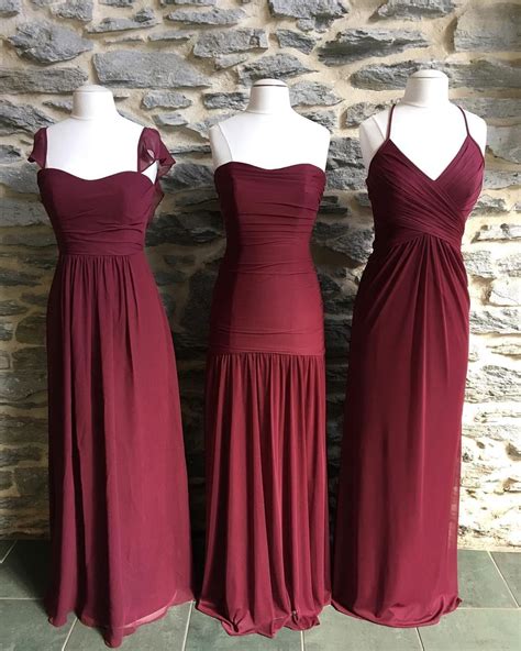 Care For Some Wine These Long Burgundy Mesh And Chiffon