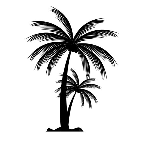 Small Palm Tree Silhouette Png Free Palm Tree Silhouette Vector