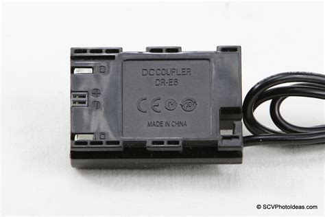 Scv Photography Ideas Ack E6 Compatible Ac To Dc Coupler For Canon