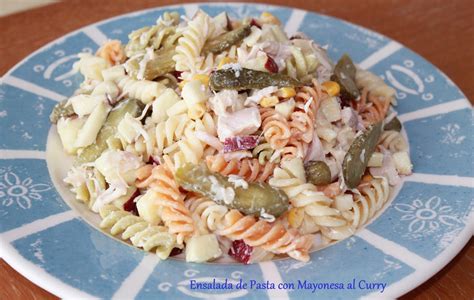 Ensalada De Pasta Con Mayonesa Al Curry