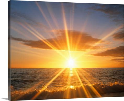 Sunset Over The Sea Wall Art Canvas Prints Framed Prints Wall Peels