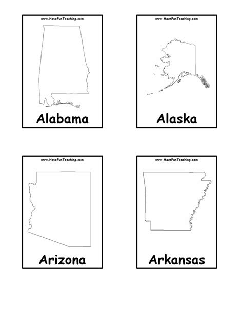 Best State And Capitals Flash Cards Printable Derrick Website