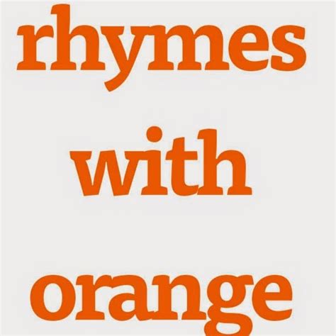 Rhymes With Orange Youtube