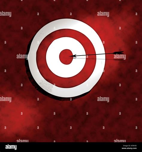 Bullseye With Arrow Illustration Stock Photo Alamy